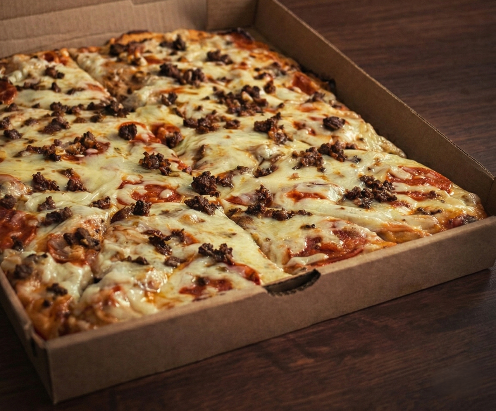 Pizza Pepperoni Carne Molida